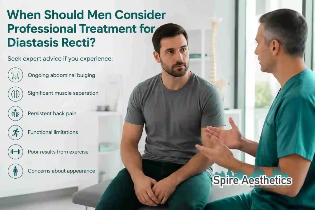When Should Men Consider Professional Treatment for Diastasis Recti Stamford?