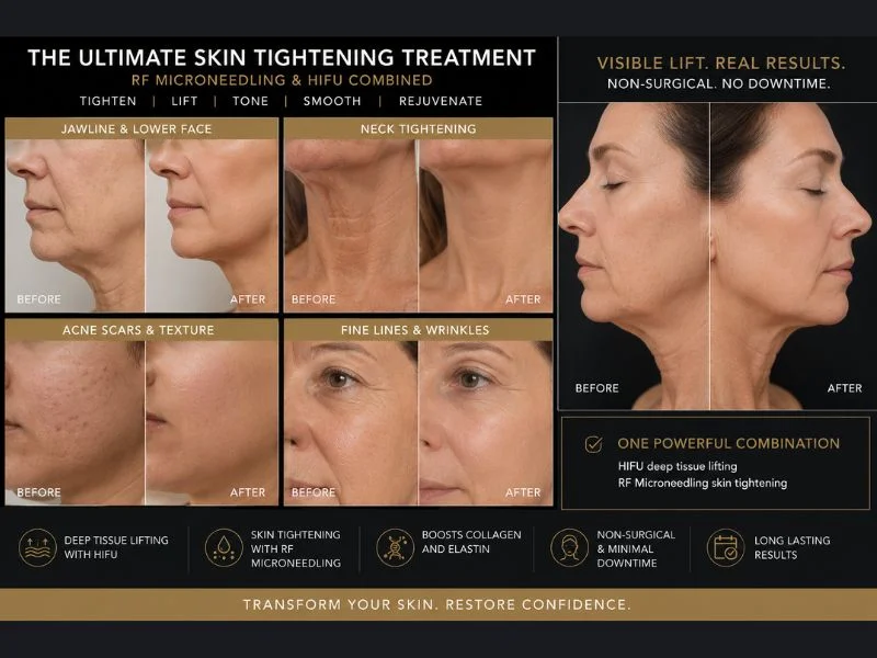 Results of combined treatment for the ultimate skin tightening treatment Stamford